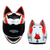 Capacete unissex com orelha de gato para motocicleta, capacete facial completo de alta qualidade na internet