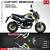 KUNGFU GR?FICOS Adesivos Personalizados Kit de Decalques de Moto para Honda Grom MSX 125 2013 2014 2015 2016 - Sportshops