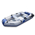 Barco de pesca inflavel de 2,3 m para 3 pessoas, caiaque, canoa, piso de ar com - Sportshops