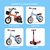 2 pcs criancas bicicleta guiador aperto scooter apertos antiderrapante resistente a agua de borracha ciclismo lidar com barra acessorios da bicicleta