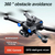 S136 GPS Drone 8K HD Camera Dupla Profissional Fotografia Aerea Evitar Obstaculos Brushless RC Helicoptero Dobravel Quadcopter