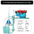 Maquina de suspensao de remo de motor iesel, maquina de popa refrigerada a agua, helice marinha de cilindro unico, helice eletrica subaquatica