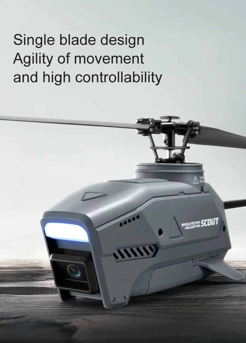 Single blade best sale drone