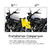Imagen de Xsr700 almofadas de tracao laterais do tanque pretas joelho antiderrapante adesivo decalque adesivos para yamaha xsr 700 2022 motocicleta