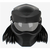 Predador-capacete de motocicleta de rosto inteiro para homens, guerreiro de ferro, tran?a retr?, abs, preto fosco, personalidade, novo, quente, 2023, dropshipping - loja online