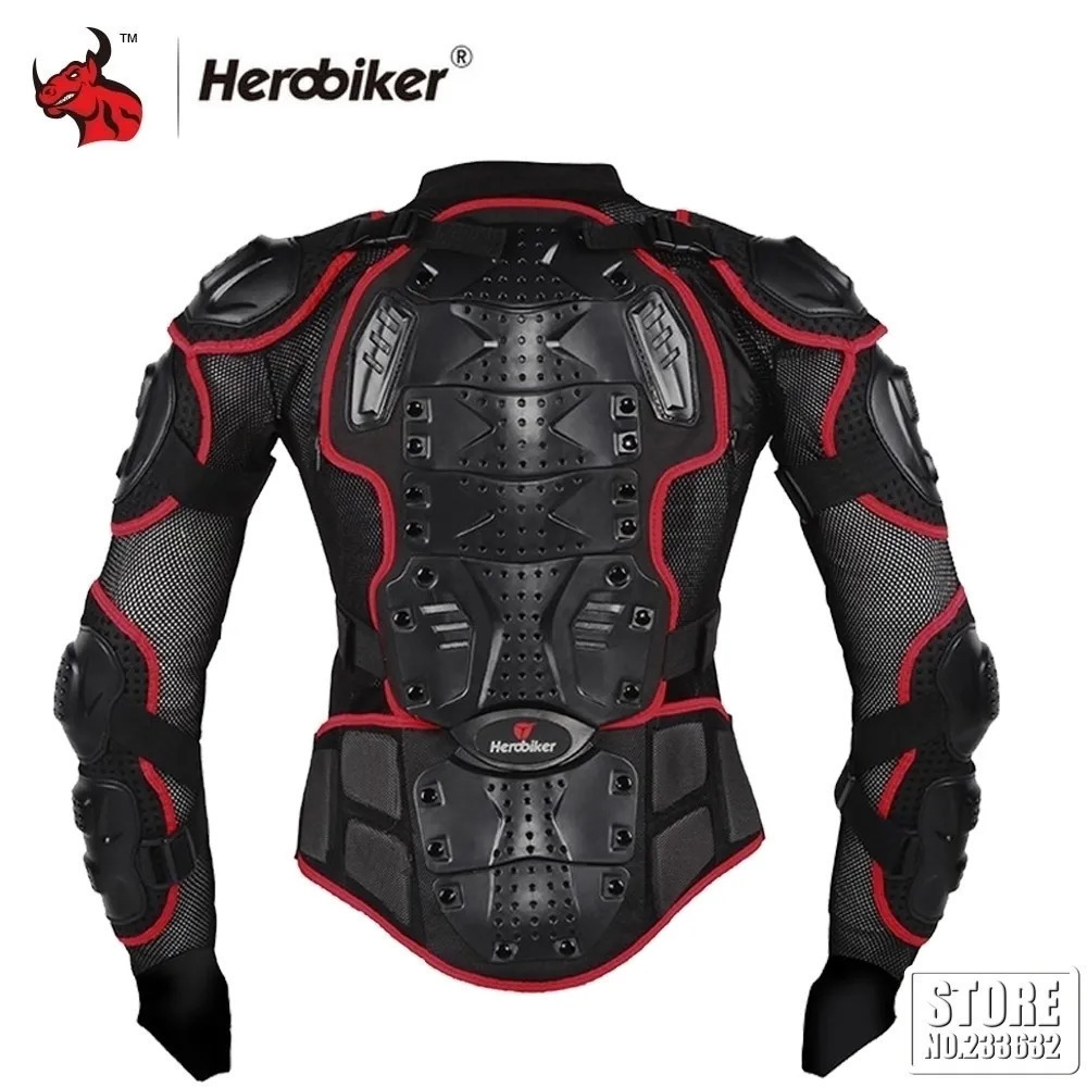 Jaquetas 5XL Motocicleta Men's Full Body Armor Proteção Casacos