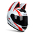 Image of Capacete unissex com orelha de gato para motocicleta, capacete facial completo de alta qualidade