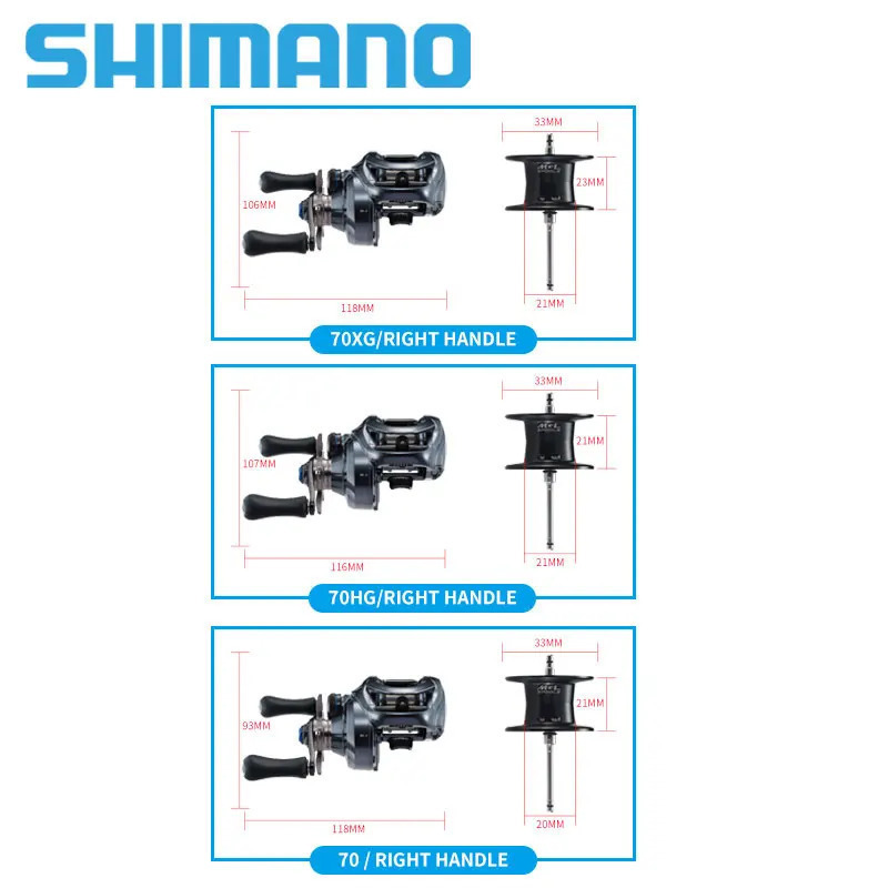 2022 SHIMANO SLX DC XT 7+1BB 6.2:1 7.2:1 70 71XG 70HG I-DC5
