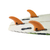 Prancha de surf 3 pecas conjunto g3 cor laranja barbatanas de prancha upsurf fcs 2 favo de mel com fibra de vidro acessorios sup paddleboard - comprar online