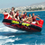 PVC 0,9mm5 Pessoas Green Giragem vermelha girat?ria infl?vel Towables Flyable Surfing Disco Water Ski Tube Boat Sport Towable Towable