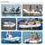 Melhor pre?o Barco a remo inflavel de canoa em pvc para 5 pessoas, 3.3 m, com acessorios gratuitos - comprar online