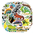 Imagem do 50 pecas de novos desenhos animados coloridos lagarto graffiti adesivos animal a prova dwaterproof agua bagagem notebook kick scooter copo agua adesivos