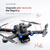 S136 GPS Drone 8K HD Camera Dupla Profissional Fotografia Aerea Evitar Obstaculos Brushless RC Helicoptero Dobravel Quadcopter - Sportshops