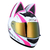 Capacetes de motocicleta Moto Orelhas de Gato Capacete Personalidade DOT Aprovado Rosto Cheio Respir?vel Casco Moto Capacete para Homens Mulheres na internet