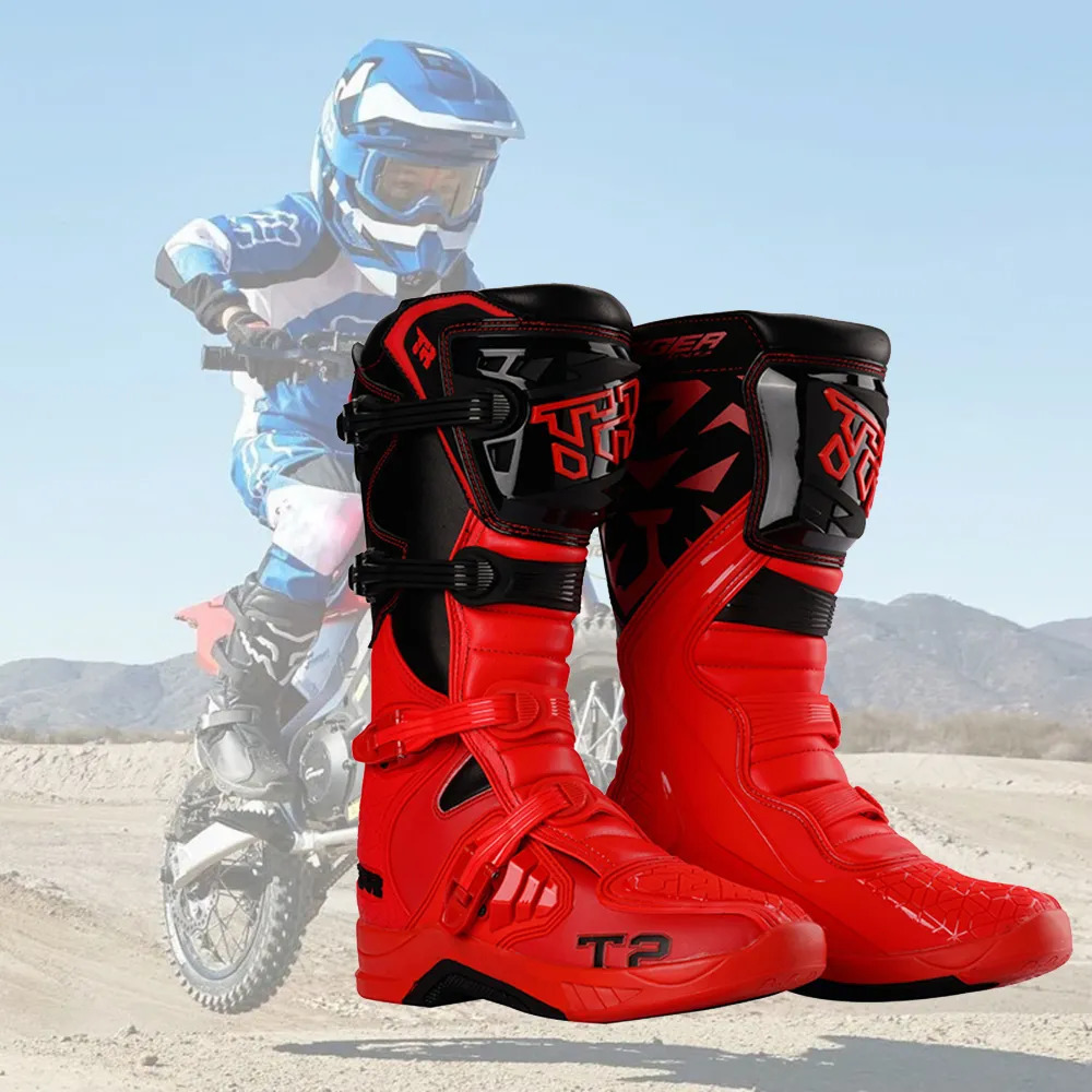 Crianças botas de motocicleta homens corrida cross country botas de  resistência sapatos de motocross fora de estrada botas de motocross sapatos  de desporto profissional