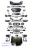 Kit de carroceria para bmw serie 7 2009-18, atualizacao para novo estilo, amortecedor dianteiro e traseiro, mascara, farol, capo do motor, acessorios de montagem