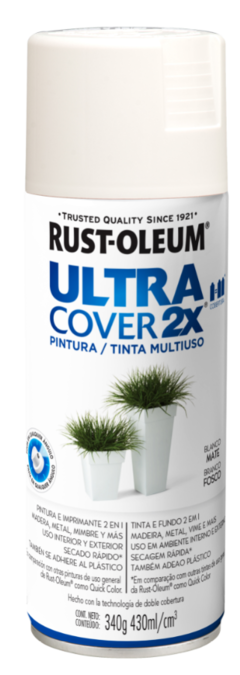 AEROSOL ULTRA COVER 2X BLANCO MATE 340G