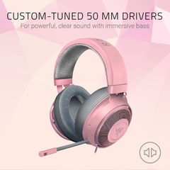 Razer Kraken Quartz Rosa Gaming Headset 3.5 mm multiplataforma