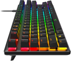 Teclado Hyperx Alloy Origins Core Qwerty Red Inglés Us Negro Con Luz Rgb - comprar en línea