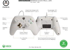 Control alámbrico PowerA Xbox Series X|S - Blanco- Standard Edition - buy online