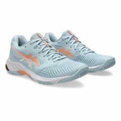 ZAPATILLA ASICS NETBURNER BALLISTIC FF STAND 3 MUJER CINZA/NARANJA - comprar online