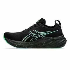 ZAPATILLA ASICS GEL-NIMBUS 26 HOMBRE NEGRO/CELESTE - comprar online