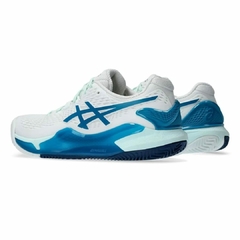 ZAPATILLA ASICS GEL-RESOLUTION 9 CLAY MUJER BLANCO/ROYAL - Indoor Market