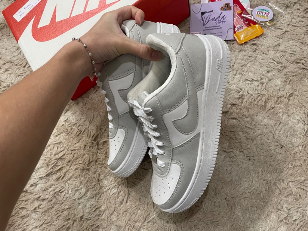 Nike Air Force 1 Cinza - Comprar em Duda Store