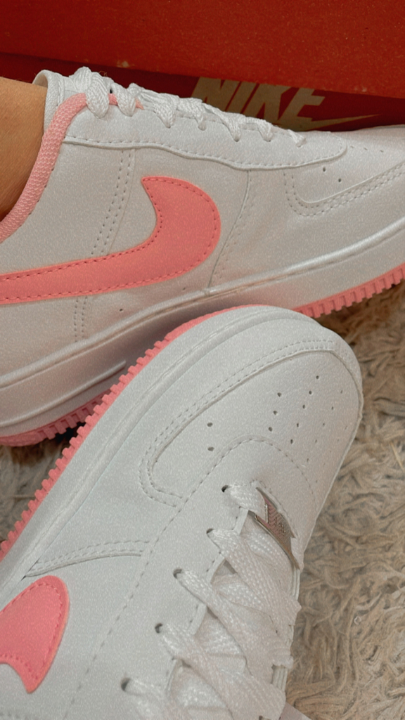 Pink tick air force cheap 1