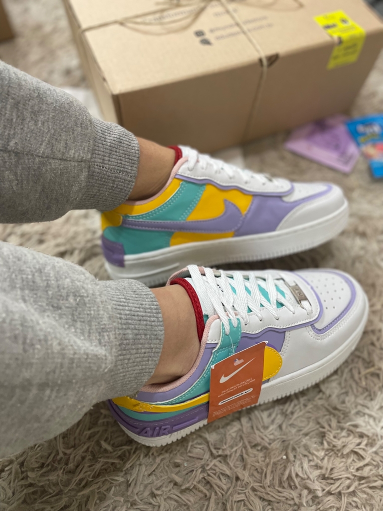 Pastel nike air force ones sales