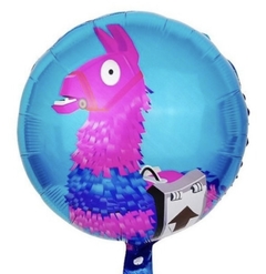 Globo metalizado Fortnite llama 18"