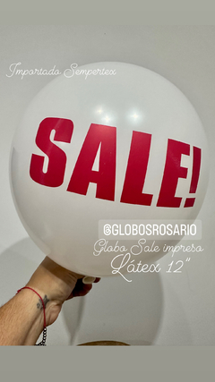 Globo Latex Impreso “ SALE” x unidad especialmente gente nueva
