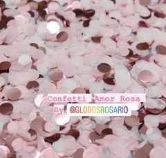 Confetti circular Rosa Love x 10 gramos