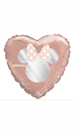 Globo metalizado corazón Minnie Mouse 18" anagram disney