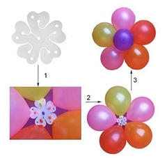 Clip para armar flores con globos x 5 unidades en internet