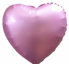 Globo corazón rosa satinado 18"