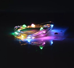 tira de luz microled multicolor x 3 metros con pilas - comprar online