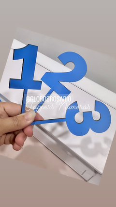 Numeros imprenta para torta x unidad