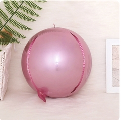 Globo metalizado esfera 4d color Pink Rosa 24"