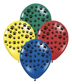 Globo látex Paw Huellitas 12"