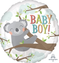 Globo metalizado Koala Baby Boy 18" Anagram