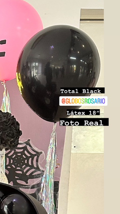 Globo Latex Total Black 18" x unidad - comprar online