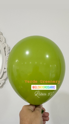 Latex verde greenery 10” x 10 unidades - comprar online