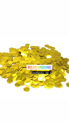 confetti dorado x 10 gramos
