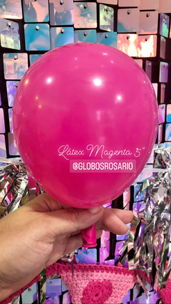 globo latex 5" magenta x 10 unidades