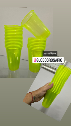 Vasos descartables NEON x 5 unidades