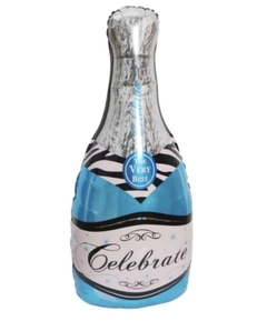 Globo metalizado Botella celebrate 35cm - comprar online