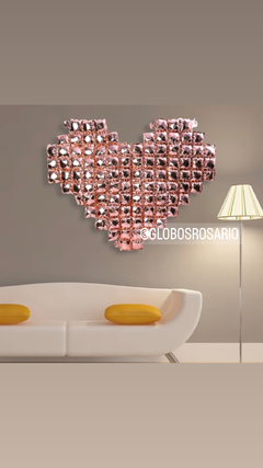 Globo Corazón shimmer x unidad - comprar online