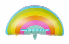 Globo metalizado arcoíris pastel 70cm ancho