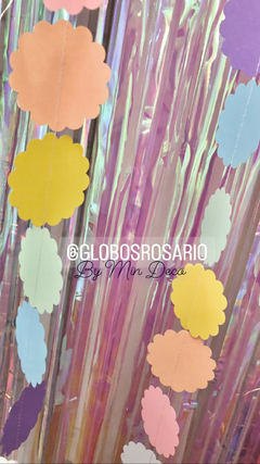 Tira Decorativa Flor multicolor pastel - comprar online
